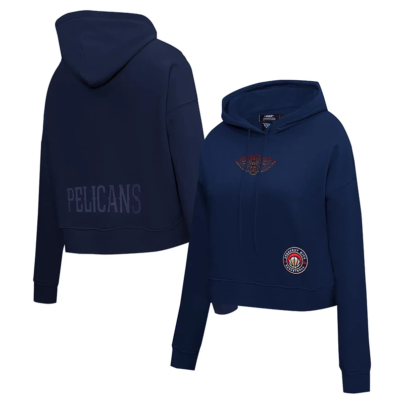 Pro Standard New Orleans Pelicans Jewels Cropped Pullover Hoodie