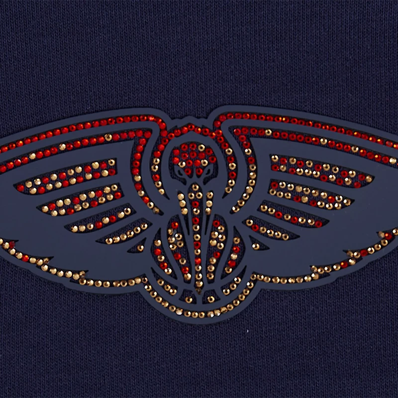 Pro Standard New Orleans Pelicans Jewels Cropped Pullover Hoodie