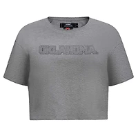 Pro Standard Oklahoma Sooners Tonal Neutral Boxy Cropped T-Shirt