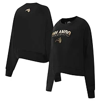 Pro Standard Orlando Magic Glam Cropped Pullover Sweatshirt