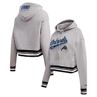Pro Standard Orlando Magic Script Tail Cropped Pullover Hoodie