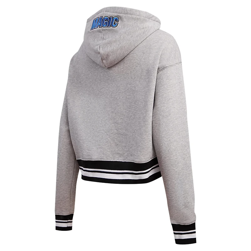 Pro Standard Orlando Magic Script Tail Cropped Pullover Hoodie