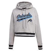 Pro Standard Orlando Magic Script Tail Cropped Pullover Hoodie
