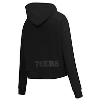 Pro Standard Philadelphia 76ers Jewels Cropped Pullover Hoodie