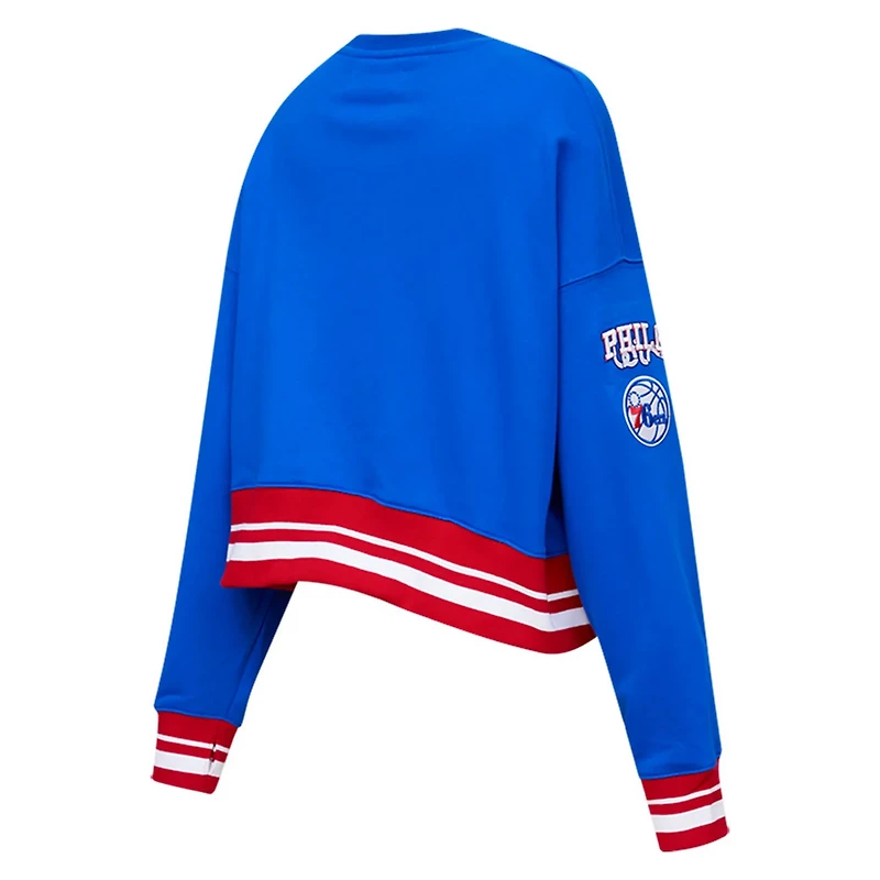 Pro Standard Philadelphia 76ers Mash Up Pullover Sweatshirt