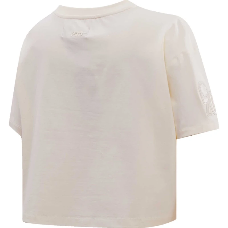 Pro Standard Philadelphia 76ers Neutral Boxy Crop T-Shirt