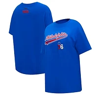 Pro Standard Philadelphia 76ers Script Boyfriend T-Shirt