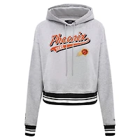 Pro Standard Phoenix Suns Script Tail Cropped Pullover Hoodie