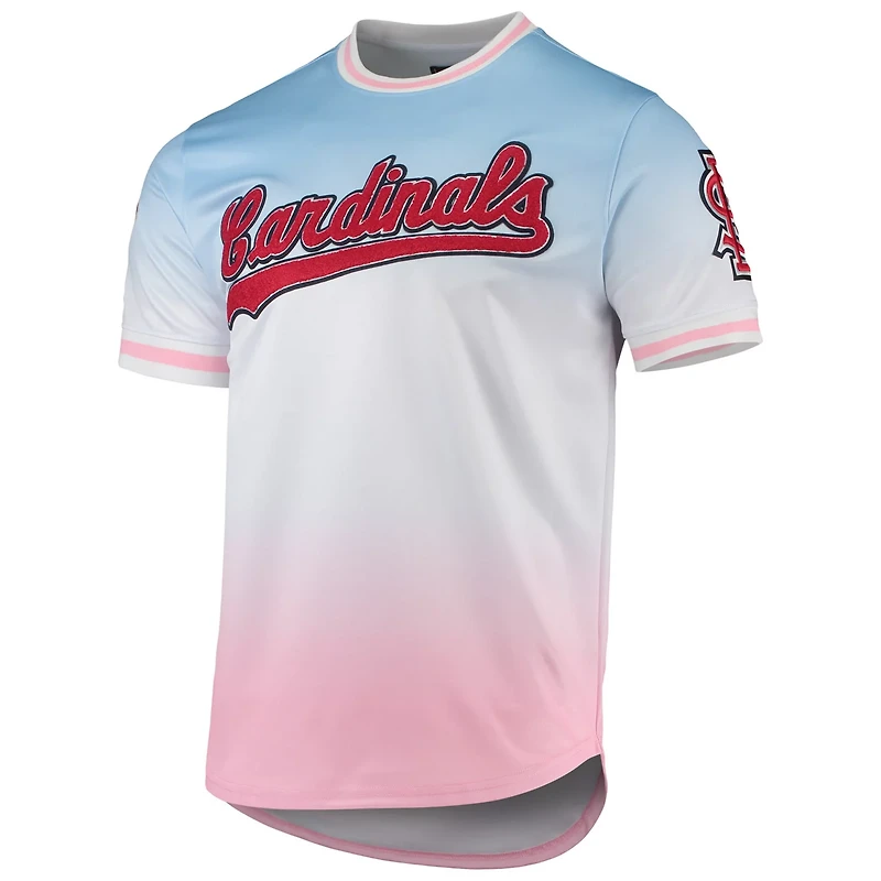 Pro Standard Pink St Louis Cardinals Ombre T-Shirt