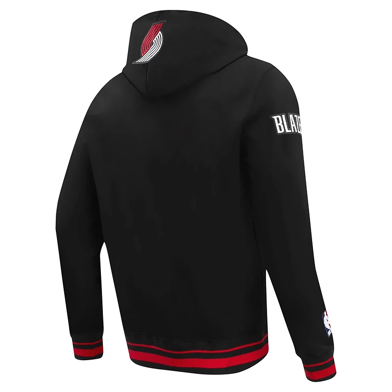 Pro Standard Portland Trail Blazers Script Tail Pullover Hoodie