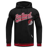 Pro Standard Portland Trail Blazers Script Tail Pullover Hoodie