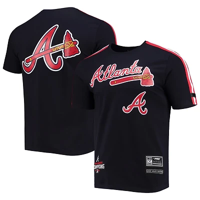 Pro Standard Red Atlanta Braves Taping T-Shirt