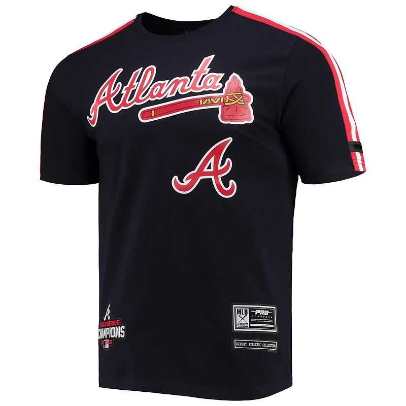 Pro Standard Red Atlanta Braves Taping T-Shirt