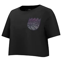 Pro Standard Sacramento Kings Jewels Boxy Cropped T-Shirt