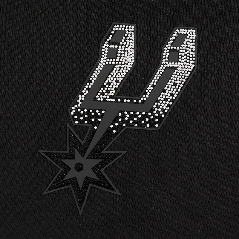 Pro Standard San Antonio Spurs Jewels Cropped Pullover Hoodie