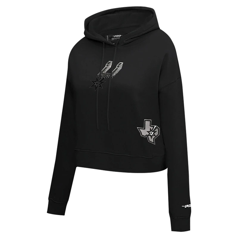 Pro Standard San Antonio Spurs Jewels Cropped Pullover Hoodie