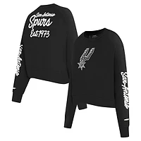 Pro Standard San Antonio Spurs Paint The City Cropped Pullover Sweatshirt