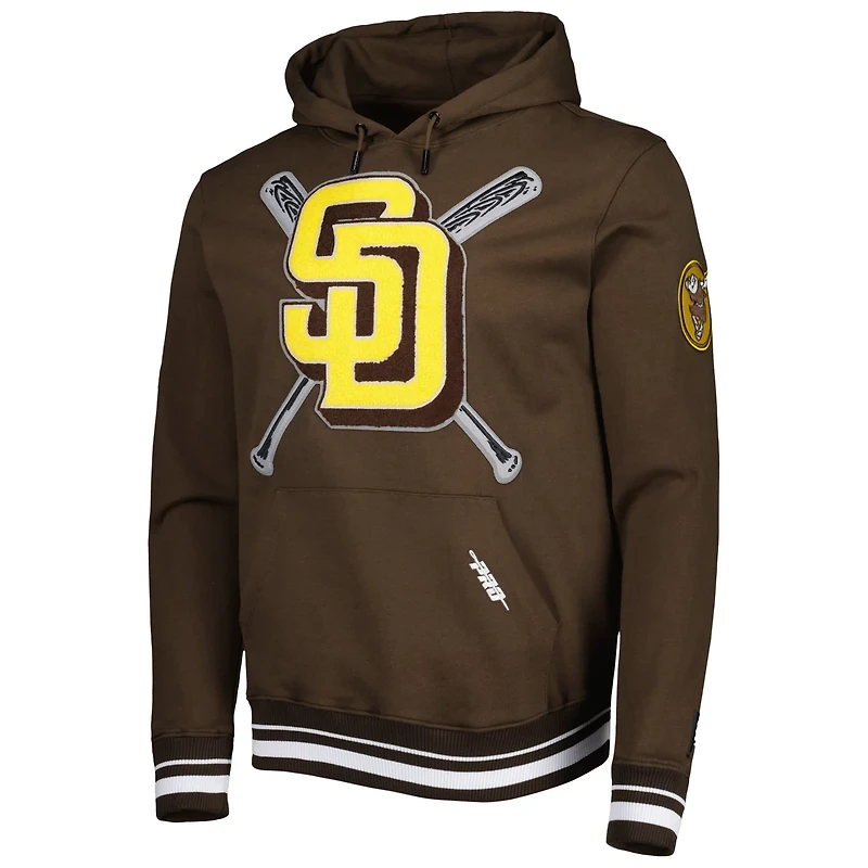 Pro Standard San Diego Padres Mash Up Logo Pullover Hoodie