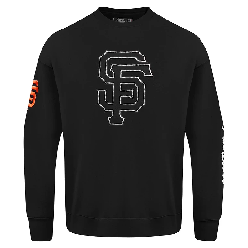Pro Standard San Francisco Giants Paint The City Dropped Shoulder Pullover Sweatshirt