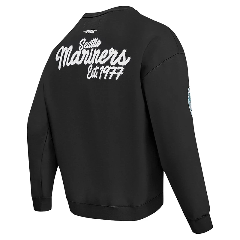 Pro Standard Seattle Mariners Paint The City Dropped Shoulder Pullover Sweatshirt
