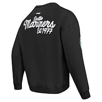 Pro Standard Seattle Mariners Paint The City Dropped Shoulder Pullover Sweatshirt