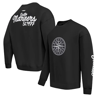 Pro Standard Seattle Mariners Paint The City Dropped Shoulder Pullover Sweatshirt