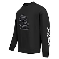 Pro Standard St Louis Cardinals Paint The City Dropped Shoulder Pullover Sweatshirt