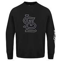 Pro Standard St Louis Cardinals Paint The City Dropped Shoulder Pullover Sweatshirt