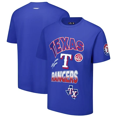 Pro Standard Texas Rangers Turn It Up Dropped Shoulder T-Shirt