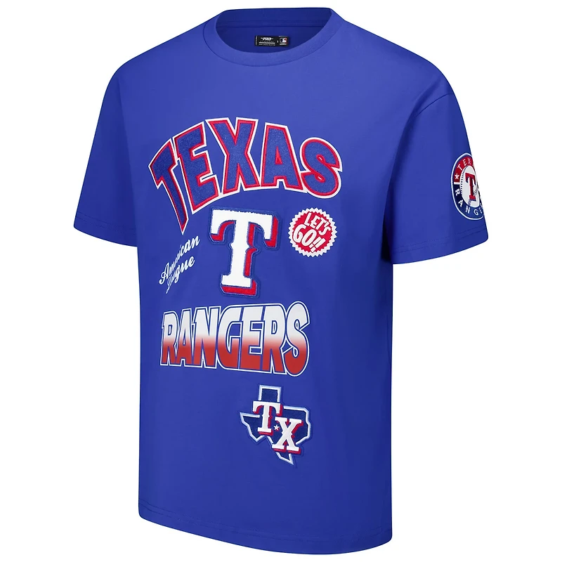 Pro Standard Texas Rangers Turn It Up Dropped Shoulder T-Shirt