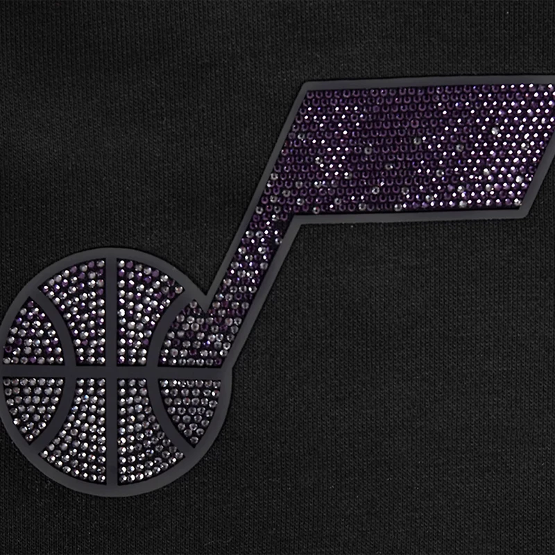 Pro Standard Utah Jazz Jewels Cropped Pullover Hoodie