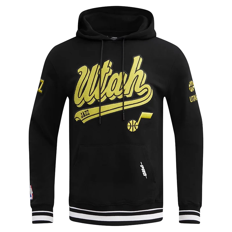 Pro Standard Utah Jazz Script Tail Pullover Hoodie