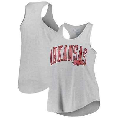 Profile Arkansas Razorbacks Arch Logo Racerback Scoop Neck Tank Top