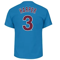 Profile Bryce Harper Light Philadelphia Phillies Big  Tall Player Name Number T-Shirt