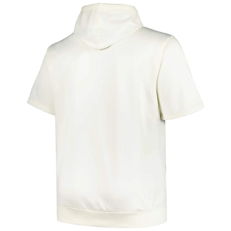 Profile Chicago Cubs Big  Tall Contrast Short Sleeve Pullover Hoodie