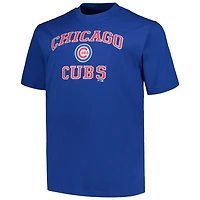 Profile Chicago Cubs Big  Tall Heart Soul T-Shirt