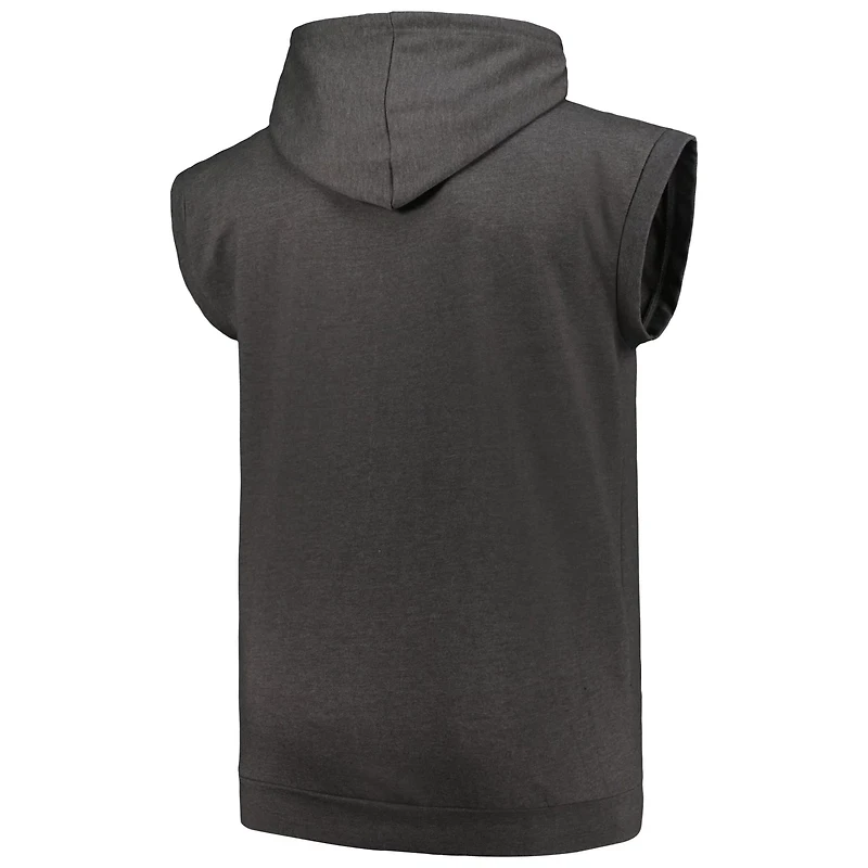 Profile Chicago Cubs Big  Tall Muscle Sleeveless Pullover Hoodie