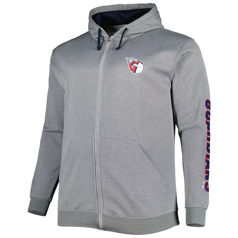 Profile Cleveland Guardians Big  Tall Pullover Hoodie