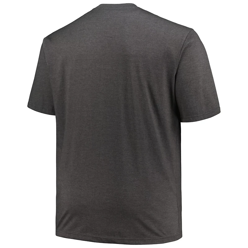 Profile Heather Pittsburgh Pirates Big Tall Weathered Logo T-Shirt