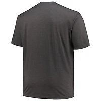 Profile Heather Pittsburgh Pirates Big  Tall Weathered Logo T-Shirt