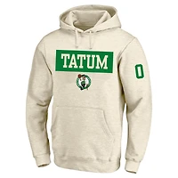 Profile Jayson Tatum Boston Celtics Big  Tall Player Double Face Tri-Blend Pullover Hoodie
