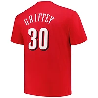 Profile Ken Griffey Cincinnati s Big  Tall Cooperstown Collection Player Name  Number T-Shirt