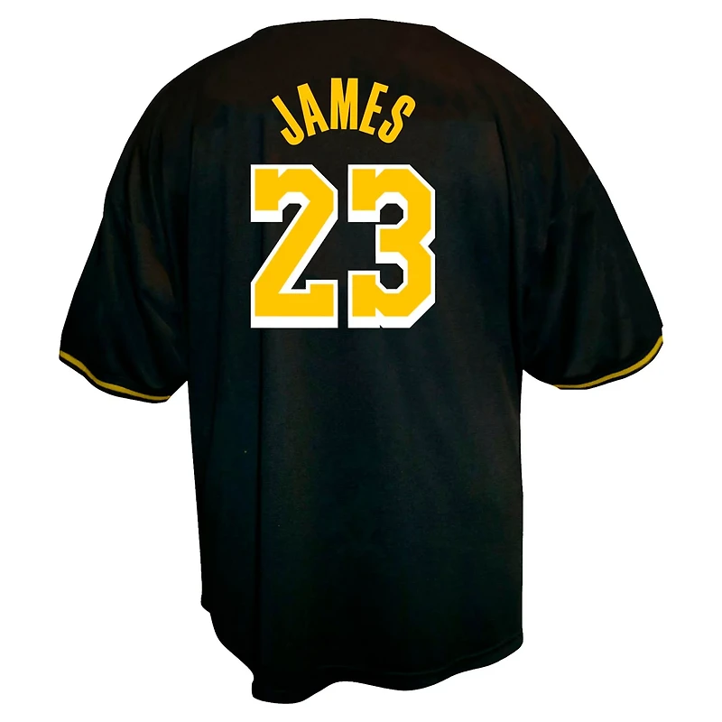 Profile LeBron James Los Angeles Lakers Big  Tall Name Number Button-Up Jersey
