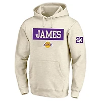 Profile LeBron James Los Angeles Lakers Big  Tall Player Double Face Tri-Blend Pullover Hoodie