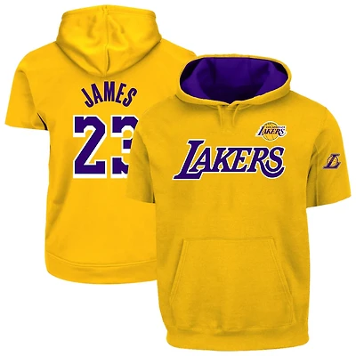 Profile LeBron James Los Angeles Lakers Big  Tall Pullover Short Sleeve Hoodie