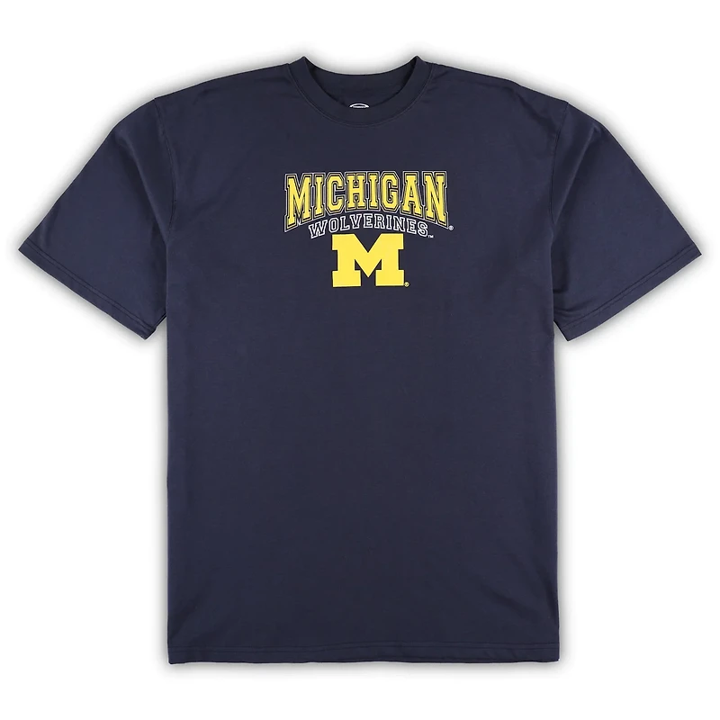 Profile Maize Michigan Wolverines Big  Tall 2-Pack T-Shirt Flannel Pants Set