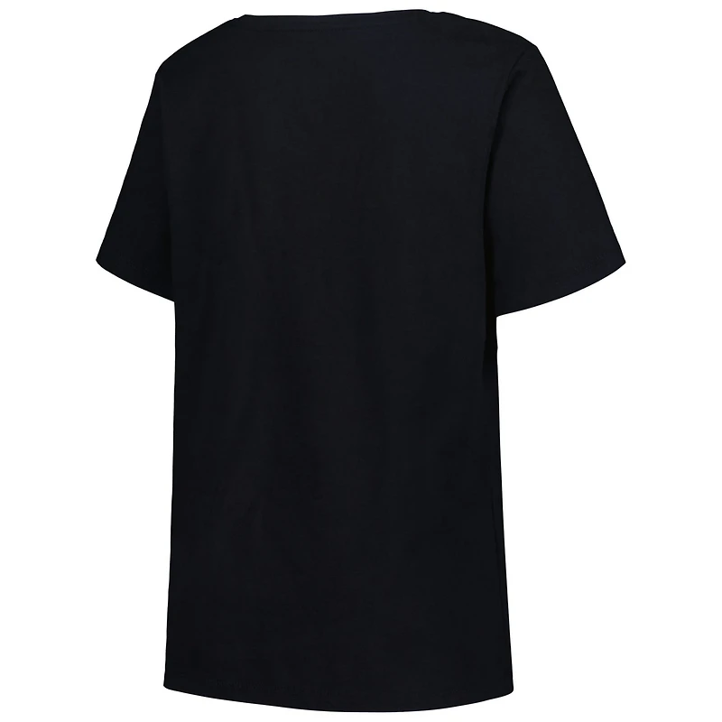 Profile Memphis Grizzlies Plus Arch Over Logo V-Neck T-Shirt