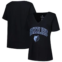 Profile Memphis Grizzlies Plus Arch Over Logo V-Neck T-Shirt