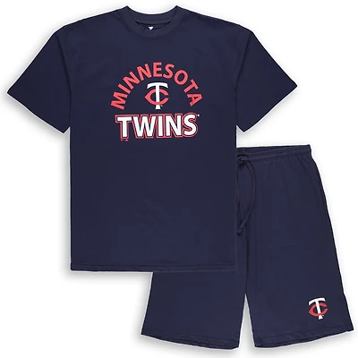 Profile Minnesota Twins Big  Tall T-Shirt Shorts Combo Set