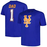 Profile New York Mets Big  Tall 1 Dad T-Shirt